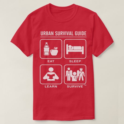 Urban Survival Guide Top (Design voorkant)