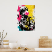 Urban Tactical Figure With Bubblegum Contemporary Poster (Keuken)