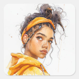 Urban Teen Vierkante Sticker