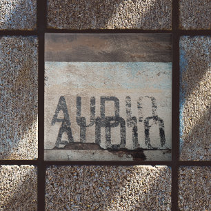 Urban-thema loft stijl audiofiele muziek liefhebbe tegeltje