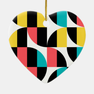 Urban, trendy, kleurrijk, modern grafisch patroon keramisch ornament