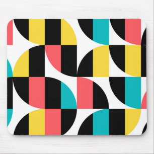 Urban, trendy, kleurrijk, modern grafisch patroon muismat