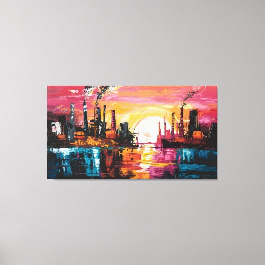 Urban Twilight Canvas Afdruk (Voorkant)