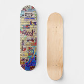 Urban Underground NYC Graffiti Popsicle Deck Skateboard (Voorkant)