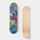 Urban Underground NYC Graffiti Popsicle Deck Skateboard (Voorkant)