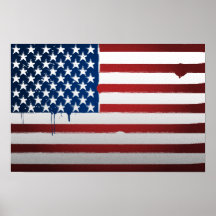 Urban USA Flag Poster