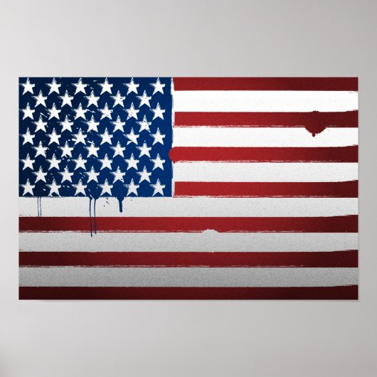 Urban USA Flag Poster (Voorkant)