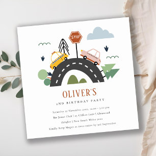 Urban Vehicle Cars Road Alle leeftijden van de dag Bedankkaart