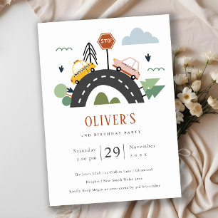 Urban Vehicle Cars Road Alle leeftijden van de dag Bedankkaart