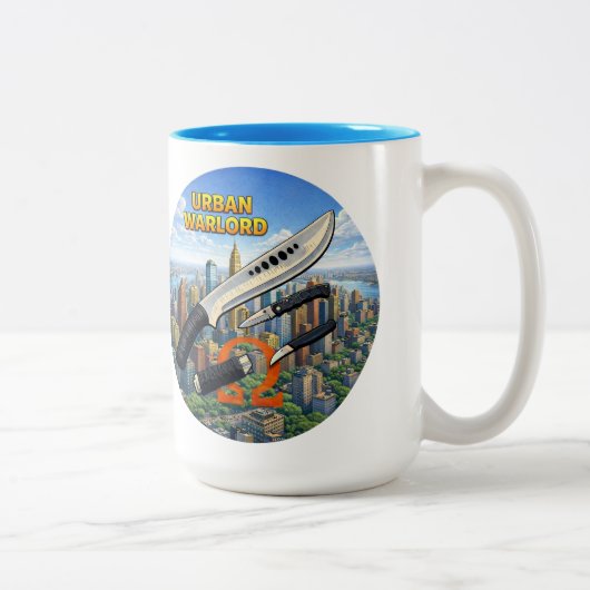 Urban Warlord (Circulair) Tweekleurige Koffiemok (Rechts)