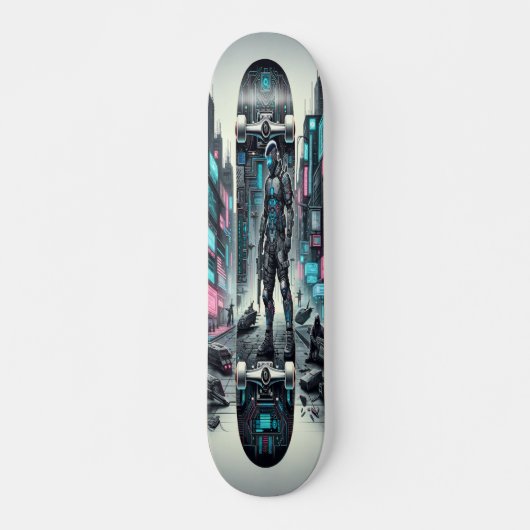 "Urban Warrior: High-tech huurling Skateboard (Voorkant)