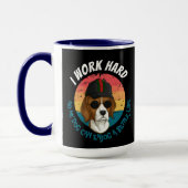 Urban Warrior IWORK HARD HOARD ! Mug (Gauche)