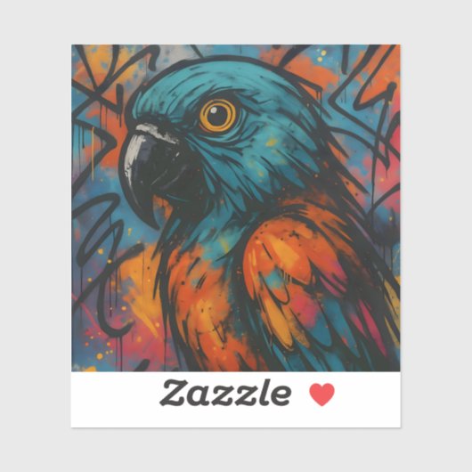 Urban Wingbeat - Square Vinyl Sticker (Vel)