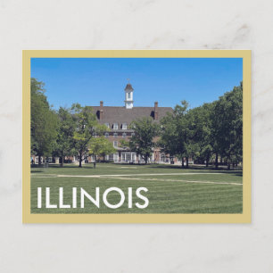 Urbana Champaign Illinois Vintage Travel Briefkaar Briefkaart
