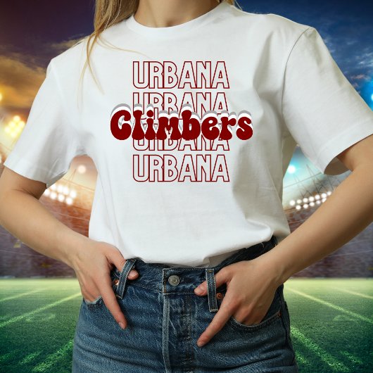 Urbana Climbers Herhaald Retro T-shirt