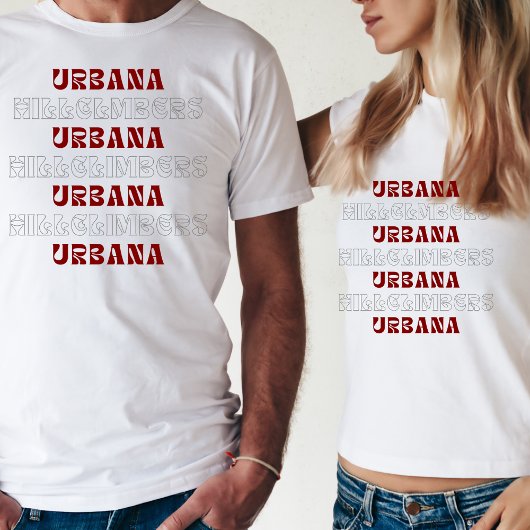 Urbana Hillgrimbers Rétro Répétition Tshirt