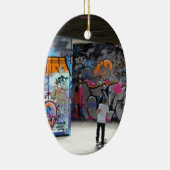 Urband Street Art-Graffiti Keramisch Ornament (Rechts)