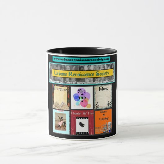 Urbane renaissance Classic B/W Two Toned Mok (Midden)