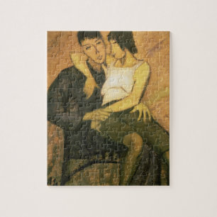 Urbanite Couple, 1920 (olie op canvas) Legpuzzel