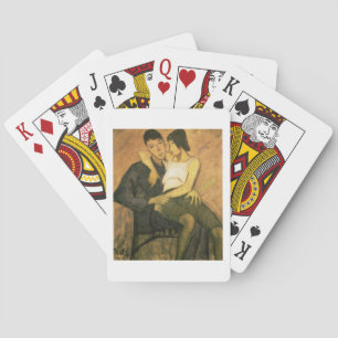 Urbanite Couple, 1920 (olie op canvas) Speelkaarten