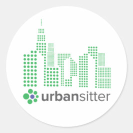 UrbanSitter Ronde Sticker - 3", Blad van 6, Glanze
