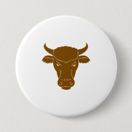 Urdorf Bull Head Patches & Buttonnen Ronde Button 7,6 Cm