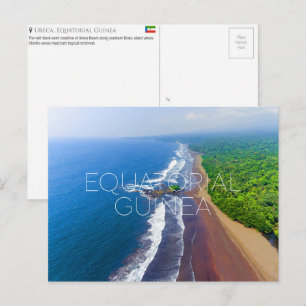 Ureca Beach, Equatoriaal-Guinea Reisansichtkaart Briefkaart