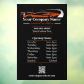 Uren van professioneel autopoetsbedrijf voor autow raamsticker (Vel 3)