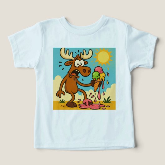 Urgence de crème glacée de Moose – Tee Meltdown po (Design Recto)