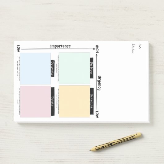Urgent Important Eisenhower Matrix Notes (Op bureau)