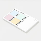 Urgent Important Eisenhower Matrix Post-It Notes (Schuin)