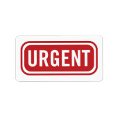 Urgent Kantoor Etiket (Voorkant)