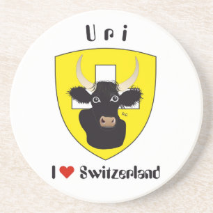 Uri Schweiz Suisse Svizzera Bierdeckel Zandsteen Onderzetter