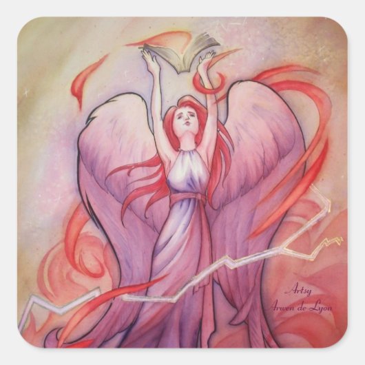 Uriel Vierkante Sticker (Voorkant)