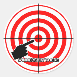 Urine Target Practice Ronde Sticker