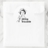 URINEPROBLEMEN RONDE STICKER (Tas)