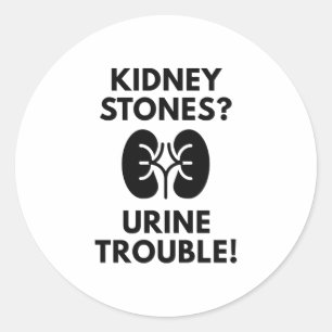 Urineproblemen Ronde Sticker