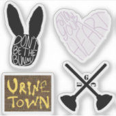 Urinetown Sticker Set (Voorkant)