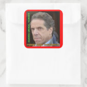Urinoir doel op cuomo - stickers 3" x 3" (Tas)