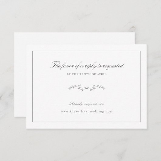 URL du site Web de réponse du Mariage Delicate Mod (Devant / Derrière)