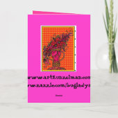 URNE DE COEURS DE CARTE DE VOEUX (Dos)