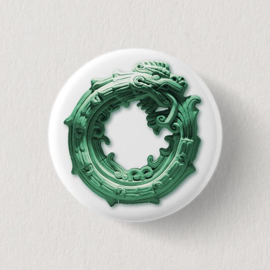 uroboro Quetzalcóatl Ronde Button 3,2 Cm (Voorkant)