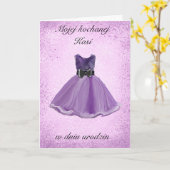 Urodziny - Carte d'anniversaire polonaise personna (Fleur jaune)