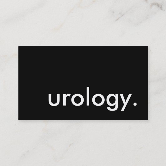 urologie. visitekaartje (Voorkant)