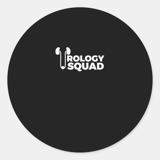 Urology Squad Ronde Sticker (Voorkant)