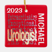 Uroloog Extraordinaire CUSTOM Keramisch Ornament (Voorkant)