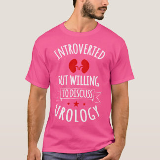 Uroloog introvert urogenitaal MD urinewegen T-shirt