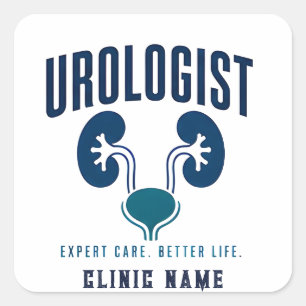 Uroloog Nier Medisch Team Design Vierkante Sticker