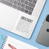 Uroloog Sticker (Laptop met iPhone)