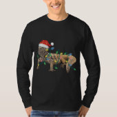 Uromastyx Kerstverlichting Santa Hoed Dabb Lizard T-shirt (Voorkant)